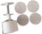 Hand Pressure Moon Cake Mould, Press Set,Cake Maker 4 Pcs Cookie Stamps for Baking DIY Cake Cookie Biscuit Dessert Mooncake Mould,50g/100g(E,100g)
