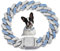 Hundehalsband, kubanische Glieder-Halskette, Diamant-Metall, 15 mm breit, glitzernd, für kleine, mittelgroße und große Haustiere, Hunde, Katzen (20.3 cm)