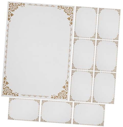 FRCOLOR 10st Innenpapier Der Ehrenurkunde Pergamentpapier Akademisches Zeugnis Zertifikate Leere Zertifikatspapiere A4 Urkundenpapier Büroartikel Schulzeugnis Papier Schulpreis Papier Weiß