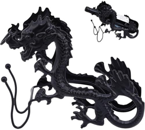 Glixoft Drachen-weinflaschenhalter, Chinesischer Drache, Weingläserhalter, Weinregal, Weinhalter, Ständer Für Zuhause, Bar, Arbeitsplatte, Dekoration
