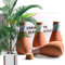 B SEPOR Ollas Lot de 4 pots d'irrigation classiques en terre cuite avec système goutteur pour les vacances ou les vacances 400 ml