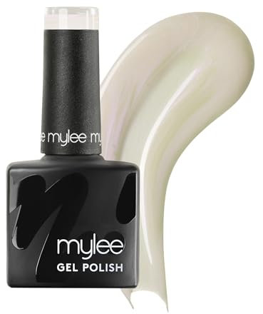 Mylee Gel Nail Polish 8ml [Sea Shell] - UV/LED Soak-Off Nail Art Manicure Pedicure for Professional, Salon & Home Use [White Range] - Long Lasting & Easy to Apply