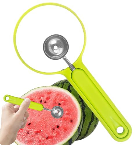 Pelador de sandía, moldes para cortar frutas, cortador de alimentos de acero inoxidable para niños pequeños, utensilios de cocina, herramientas multifuncionales para pelar, enrejado y corte para madre