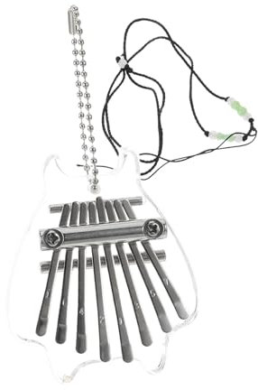 HEATSHAKING Mini Klares Musikinstrument Fingerdaumenklavier Kalimba Kristall-fingerklavier Tragbar Für Anfänger Mit Zubehör Und Tasche