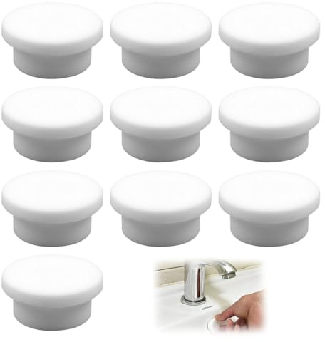 DOKRIN Tappi per vasca da bagno,Filtri per vasca da bagno,10 tappi di chiusura in silicone per troppo pieno del lavabo