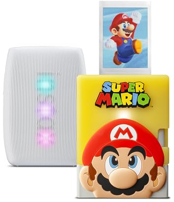 instax mini Link 3 instant photo printer limited edition, with a Super Mario Block design silicone case, unique and fully customisable app (mini film sold separately)