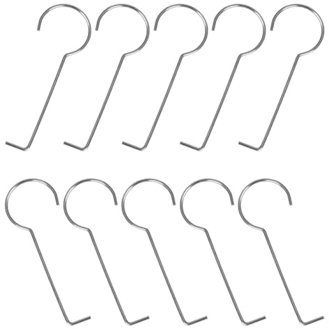 FIXOSHEE Shower Drain Lifting Hooks 10Pcs Stainless Steel 2Mm Thick Drain Tool for Bathroom and Rooftop