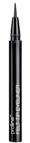 Wet n Wild, Proline Felt Tip Eyeliner Pen, Hochpigmentiert mit feiner Spitze für maximale Präzision, Schnelltrocknend, Wischfest, Langanhaltend, Black