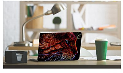 'Aufkleber aus Vinyl für Notebook 15,6 15 (38 cm x 25,5 cm) | Vinyl Aufkleber skin decorativo| über 35 Modelle disponibles| Wandtattoo strapazierfähiges Löwe