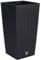 URBNLIVING Rattan Design Elegant Tall Large Plant Pot Flower Indoor Outdoor Garden Planters (Black, Square [Large])