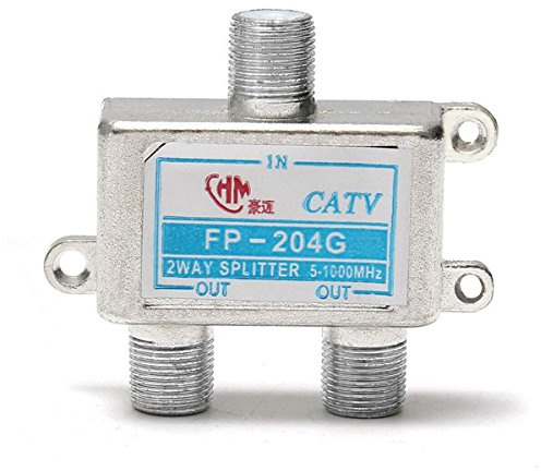 C-FUNN 2-Wege-Kabel-TV-Splitter Digitale Antenne Signal Booster Verteilverstärker
