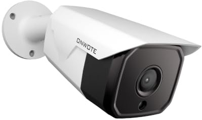 ONWOTE 【Audio】 5MP HD PoE Security IP Camera Outdoor, 5 Megapixel 1944P Bullet Video Surveillance Camera, 100ft Night Vision, IP65 Waterproof, Motion Alert