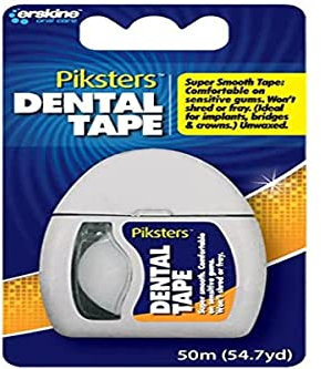 Erskine Piksters Dental Tape mit Fluorid 50m