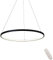 Serin-Eletro Modern LED-Pendelleuchten Schwarz Rund Ring Dimmbar Pendellampe mit Fernbedienung Höhenverstellbar Deckenleuchte für Wohnzimmer Schlafzimmer Esszimmer Küchen Beleuchtung,φ40CM