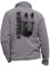Fleecejacke grau personalisiert mit Horse Quarter Pferd - Reitkleidung Größe S