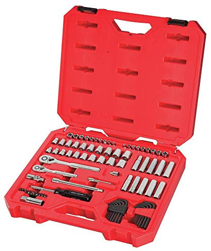 CRAFTSMAN - Juego de herramientas mecánicas, SAE/métrico, accionamiento de 1/4”, 83 piezas (CMMT12021)
