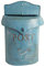 TentHome Wand Briefkasten Wandbriefkasten Postkasten Mailbox Metall Landhaus Post Zeitung Vogel Motiv Briefkastenanlage Farbiger Letterbox Abschließbar mit klappe (Blau)