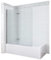 Badewannenaufsatz ohne bohren Schwarz matt 80 x 140 cm Duschtrennwand für Badewanne Handtuchhalter Duschwand Glas Dusche 1 Teilig aus 5 mm Einscheiben Sicherheitsglas Echtglas Nano Beschichtung
