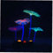 Lankater 1 Set Fish Tank Decorations Aquarium Decor Artificial Plants Stone Simulation Silicone Leaf Luminous Glow in the Dark