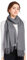 ELF KUCKUCK Schal Damen Winter Baumwolle Winterschal Pashmina, Geschenke für Frauen Freundin Mama, Dunkelgrau