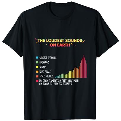 Lauteste PVP-Geräusche beim Spielen in Warzone Fun CoD Gaming T-Shirt