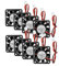 Euroharry 8 PK DC 24 V 40 x 40 mm ventilador 3D piezas de ventilador DC ventilador de refrigeración para ordenador (8 x (40 x 40 mm)