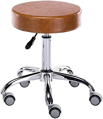 Upholstered Swivel Barhocker / Drehhocker / Rollhocker / Bürostuhl / Tritthocker / Spa-Hocker / Ladenhocker / Drehhocker mit Rädern / Thekenhöhe / Drehhocker / Drehstuhl / Barhocker in 2 Farben