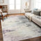 ASIinnsy Teppich Wohnzimmer Kurzflor Abstrakt Teppiche für Wohnzimmer Schlafzimmer Esszimmer rutschfest Weich Modern Teppich Groß (Grau/Multi, 200 x 300 cm)