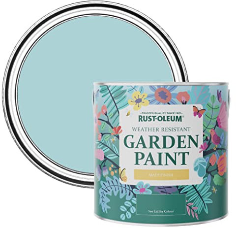 Rust-Oleum Blue Mould-Resistant Garden Paint In Matt Finish - Little Cyclades 2.5L