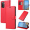 KKEIKO Coque pour Xiaomi Redmi Note 11 4G / Redmi Note 11S 4G, Antichoc Magnetique Étui à Rabat avec Porte Cartes, Portefeuille Housse en Cuir PU pour Redmi Note 11 4G / Redmi Note 11S 4G, Rouge