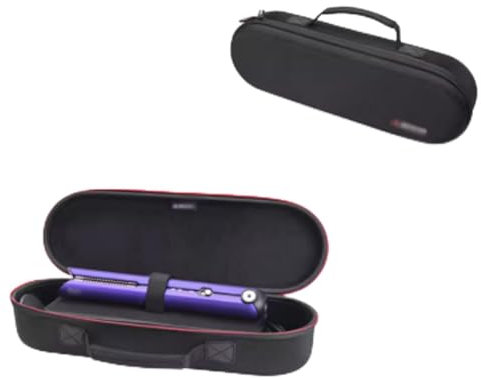 JOYSOG Airstrait HT01 - Custodia rigida da trasporto per Dyson Airstrait/Airstrait HT01/Corrale, borsa da viaggio, organizer per piastre dei capelli (nero)
