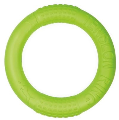 Record Spielzeug Schwimmring für Hunde aus Eva Material. Robust und widerstandsfähig; ideal für Spiele im Wasser | Farbe Grüne, 26,5 cm