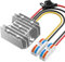 Spannungswandler 24V auf 5V, 12V auf 5V 10A 50W mit Sicherung Wasserdichter und Schnellverbinder Kabelverbinder, 12V to 5V Converter für Autoelektronik Golfwagen Licht (DC 8-40V Eingänge)