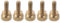 Thumb Screws 5pcs Brass Fasteners High Head Hand-Tightened Screws High Head Knurled Thumb Screws Electronic