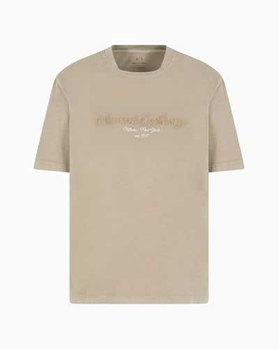 Armani Exchange Men's Urban Heights, cornely Logo Signature,Regular Fit,Brown,L