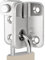 Litensh Verrou de porte rabattable pour abri de jardin, porte coulissante, porte coulissante pour placard en bois, cage pour animaux domestiques, armoire de jardin, salle de bain, porte coulissante