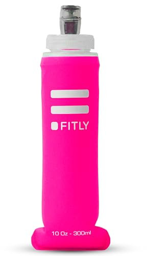 FITLY Flask 300 ml Pink - Ideal Zum Laufen, Wandern, Radfahren - Lauf Trinkflasche Für Outdoor-Sport - Sportflasche Trinkflasche Wandern - Wasser Flasche Für Hydration Rucksack