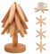 ARTFILIF Natural Wood Tree Coasters, Trivets Set - Light Wood, 3 Pieces