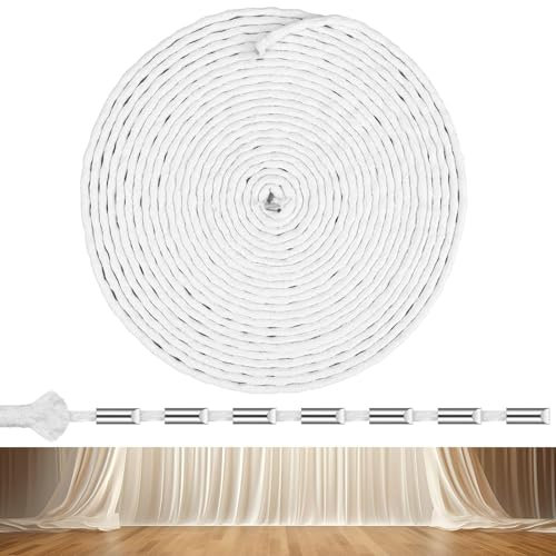 Frogetu 1 Stück 6m Bleiband für Gardinen,50g/m Schweres Bleikette,Bügelband für Vorhänge,Schwer Bleikette Gardinenbeschwerer,Gardinenbeschwerer,für Vorhänge Gardinen, Stoffe
