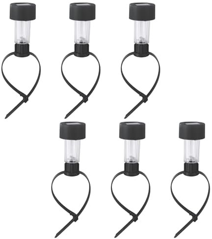 XBOKA 6Pcs Solar Power Aboves Ground Pool Lights Waterproof Lamps for Outdoor Swimming Pools Energy Efficient Lighting