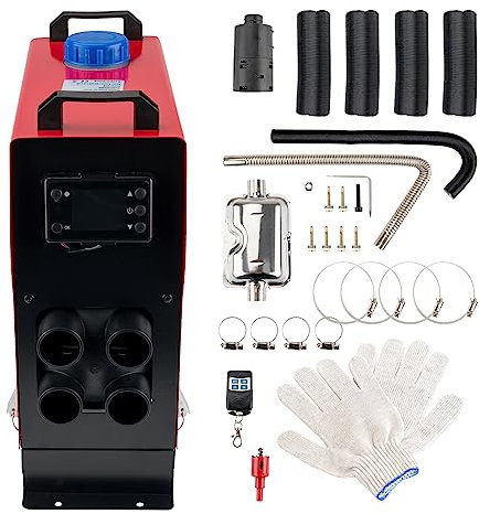 HALOYWB Chauffage Diesel Tout-en-Un 5 KW 12 V, Chauffage à air Diesel, chauffages de stationnement LCD pour Bateau, Camion, remorque, SUV