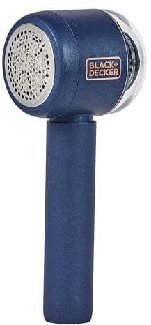 BLACK+DECKER Rechargeable USB-C Fabric & Garment Shaver – Large Capacity Lint Remover for Clothing and Upholstery, 6 Stainless Steel Blades