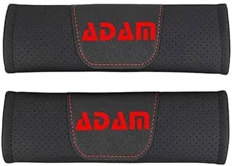 ZcwQfYA 2 Stück Gurtpolster Auto für Opel Adam,Abnehmbar rutschfest Langlebig Gurtschutz,A-Black