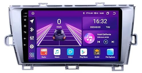 Jrfeng Android 11 Autoradio Radio Für Toyota Prius Old 2009-2015, 9 Zoll HD Touchscreen GPS Navigation Mit Bluetooth WiFi Lenkradsteuerung carplay,V5