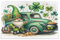 St. Patrick's Day Truck Gnome Green Adult Puzzles 500 Jigsaw Puzzles 20.5×14.9 in