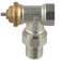 Entgoinggo Vanne de radiateur thermostatique d'angle en laiton DN15/DN20 M30 x 1,5 filetage Vanne de régulation de la température (DN15)