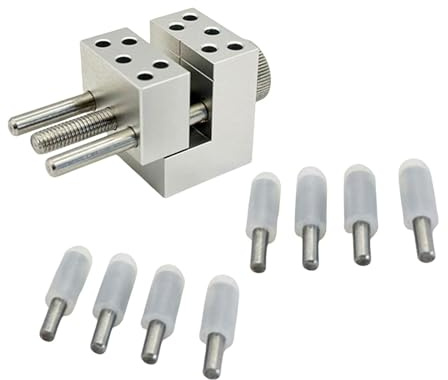 Ronyme Mini tornillo de banco, tornillo de banco de trabajo en miniatura, abrazadera de banco portátil pequeña, herramienta de reparación para esculturas, 8 Varilla de Sujeción