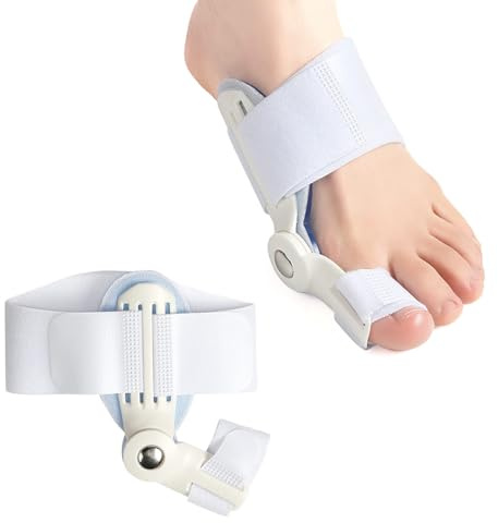 JHTSOLE Ballenzehenentlastung, Ballenzehenkorrektor für Frauen und Männer, Glätteisen und Separator für Die Große Zehe, Orthopädische Ballenzehenschiene zur Schmerzlinderung bei Hallux Valgus