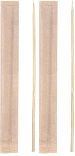García de Pou - 1000 unidades - Palillos Enfundados Kraft 6,5 Cm Natural Madera (Paquete de 2)