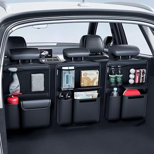 R-timer Kofferraum Organizer für VW T5 T6 T6.1 California Multivan Transporter T7 Multivan, Auto Kofferraumtasche Rücksitz Organizer für Aufbewahren und Organisieren von Dingen Zubehör,3pcs